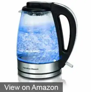 Courant COUKEP102K 1-Liter Electric Kettle Cordless with LED Light 1000W Power Perfect for Tea / Coffee /Hot Chocolate/ Soup/ Hot Water Black Color Automatic Safety Shut-Off 