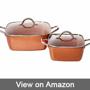Copper Chef Deep Dish Pan 4-piece Set