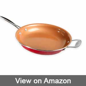 Red Copper 12-inch Nonstick Fry Sauté Pan with Helper Handle review