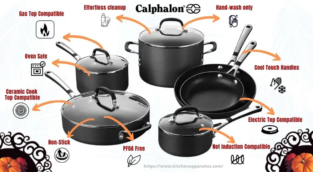 Simply Calphalon Nonstick 10-Piece Cookware Set