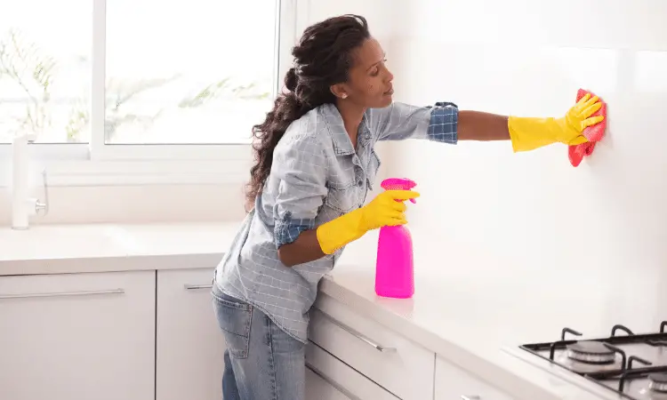How to clean White Kitchen Tiles