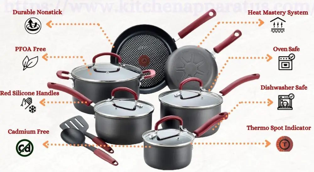 t-fal ultimate hard anodized cookware set