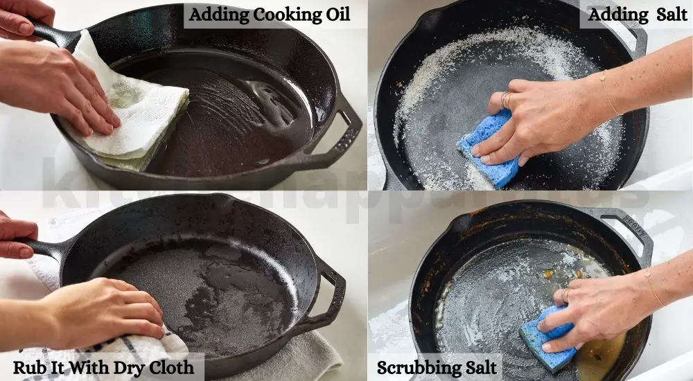 how to clean cast iron skillet