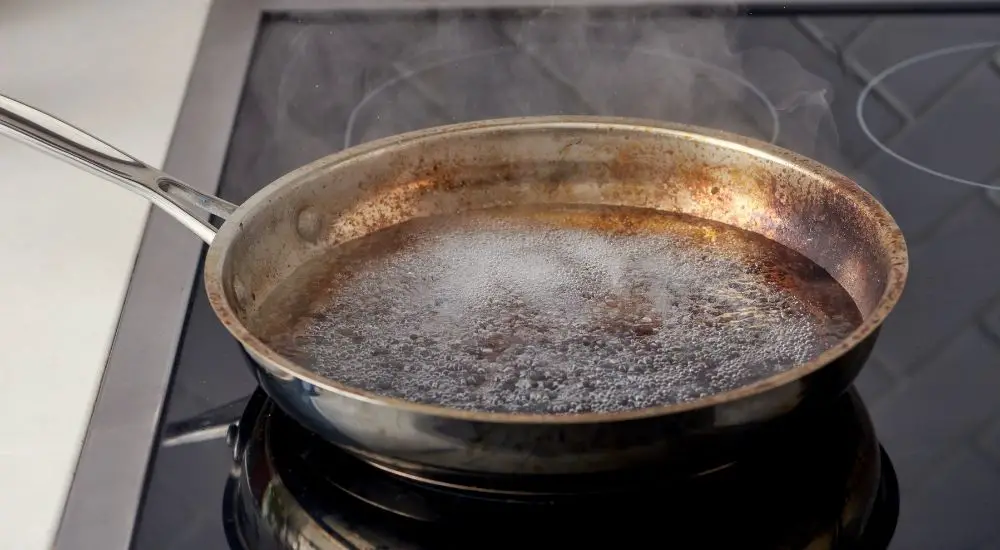  how to clean burnt stainless steel pan