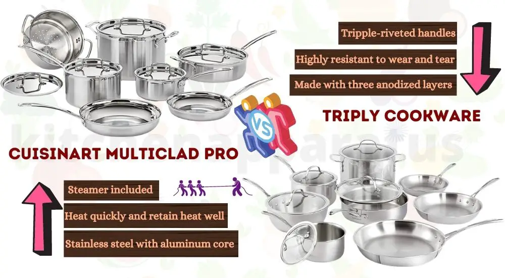 cuisinart multiclad pro vs tri-ply