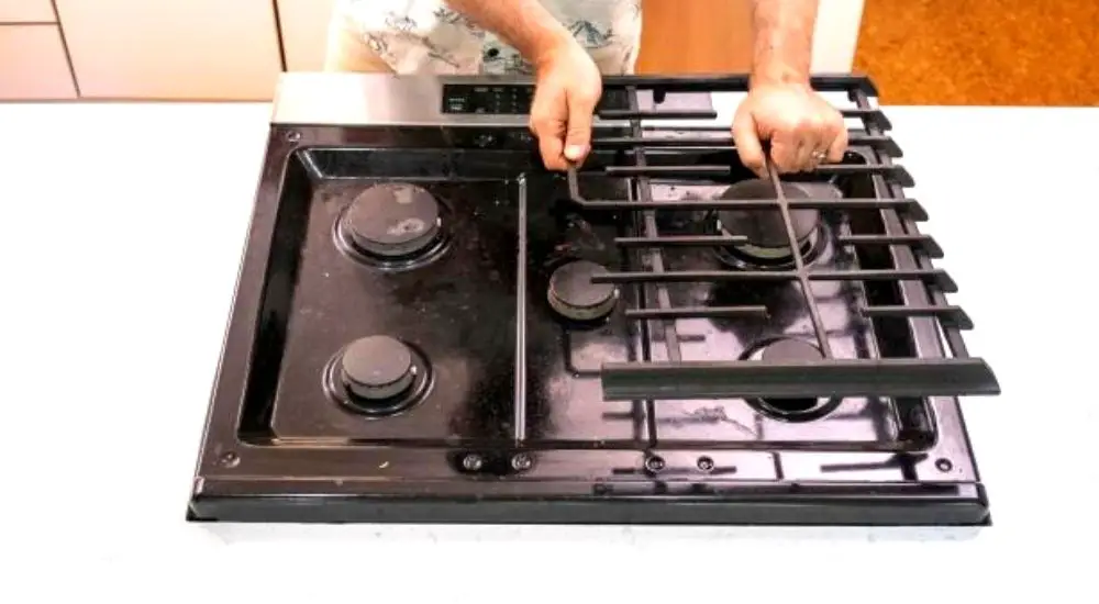 clean stove grates