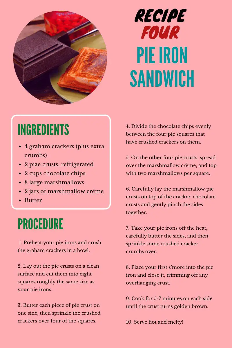 Pie Iron Sandwich Recipe
