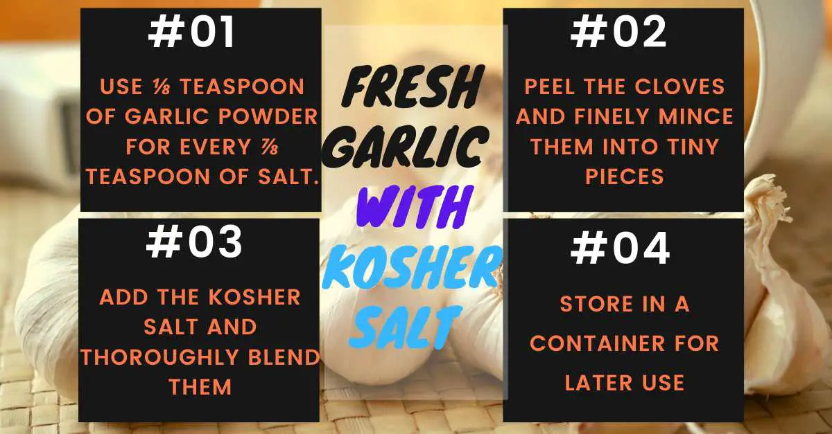 Garlic salt using Fresh Garlic Kosher Salt
