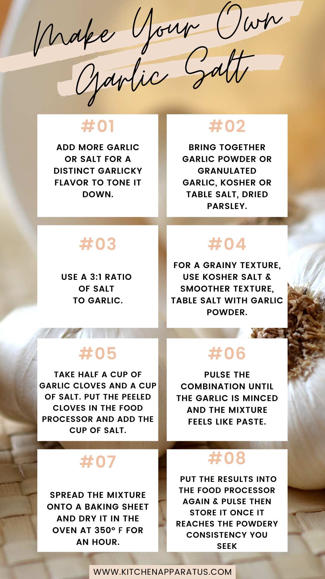 how to make garlic salt from fresh garlic